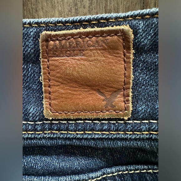 American Eagle Slim Boot Stretch Y2K Low-Rise Jeans Women’s Size 6 Blue Denim - Picture 8 of 9